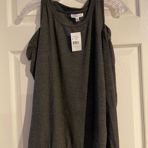 New with tags medium socialite top. Gray.